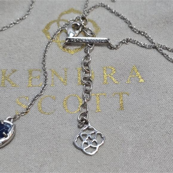 Kendra Scott Cobalt Blue and Silver Necklace - Picture 5 of 7
